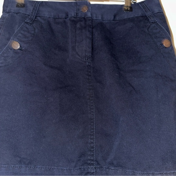 J. Crew Blue Mini Chino Skirt size 6 - Picture 2 of 6